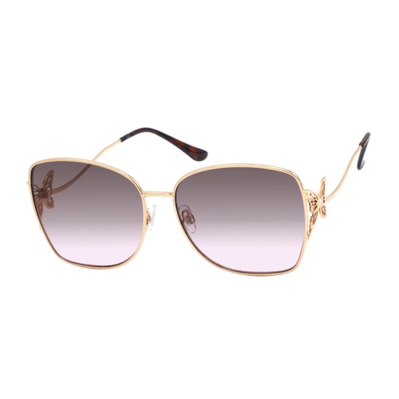 Madden NYC Jill Metal Square Rosegold Sunglasses - Picture 1 of 4